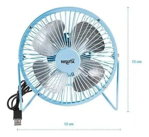 Ventilador Escritorio Usb Portatil De Metal 1 Velocidad Ref (Reacondicionado)