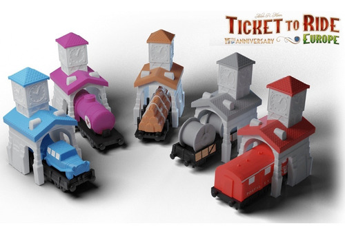 Imagen 6 de 6 de Ticket To Ride Europe 15th Anniversary Juego De Mesa Nuevo!!
