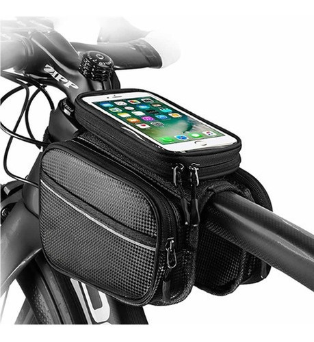 Mini Alforja Bicicletas Impermeable Porta Celular Tactil