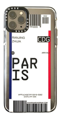 Funda Ticket Paris Para iPhone 12 Pro Max + Vidrio