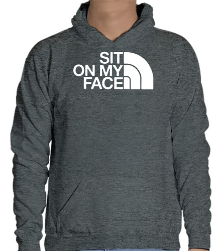 Sudadera Con Gorro - Sit On My Face Blanco - Divertida