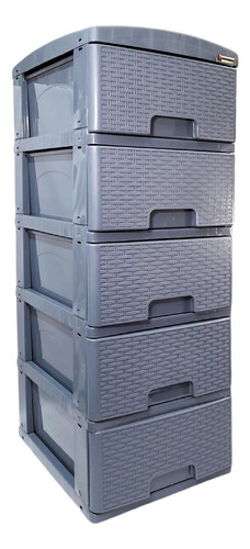 Caja Decorativa De Colplast  300772  Color Gris   48.8cm De Largo X   40cm De Ancho X   113cm De Alto 