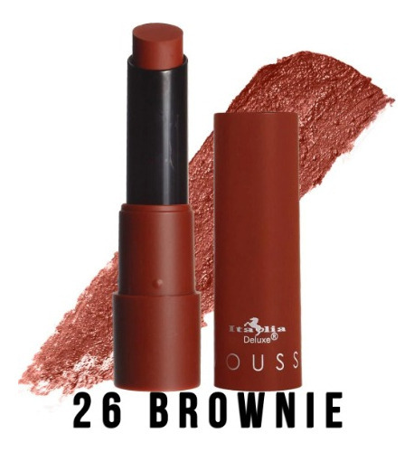 Labial Italia Mousse Matte Individual Acabado Mate Color 26 Brownie