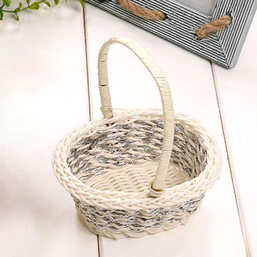 Cesta De Almacenamiento Multiusos, Cesta De Picnic Con Asa,