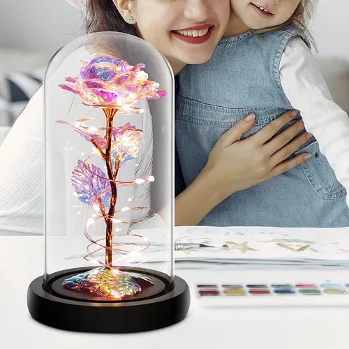 Colorida Flor De Rosa Regalo Para San Valentín