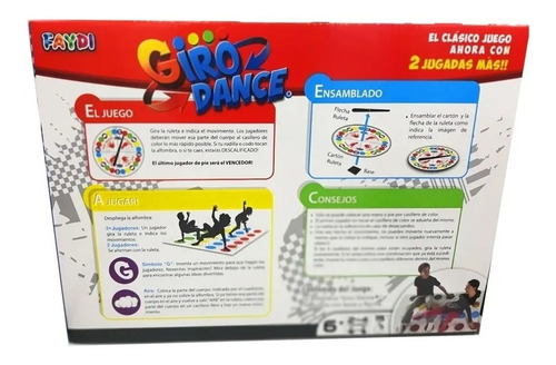 Giro Dance Juego Simil Twister Faydi Jretro