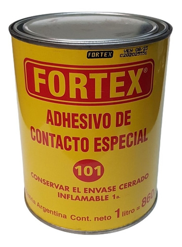 Cemento De Contacto Fortex 101 Adhesivo Pega Fuerte X 1lts