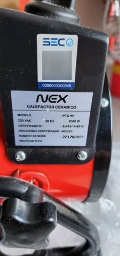 Calefactor Ceramico Nex MercadoLibre
