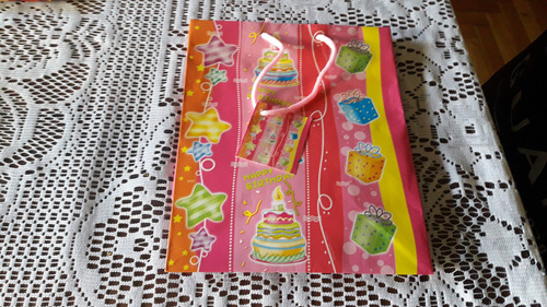 Bolsa De Carton Decorada  Happy Birthday