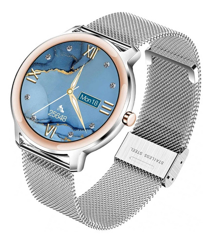Smart Watch Reloj Unisex Full Touch R18 Pro De Lujo Y Metal Color De La Caja Plata