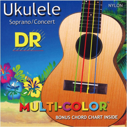 Encordado Ukelele Dr Strings Multicolor Soprano Concert