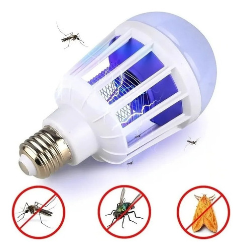 Lâmpada Led Mata Mosquito Insetos Repelente Tomada 110v 15w