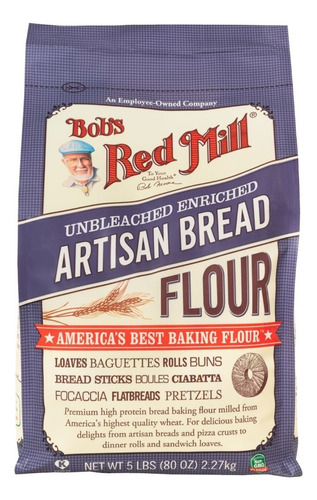 Harina Bob´s Red Mill Artisan Bread Pan 2.27kg 5lbs Se