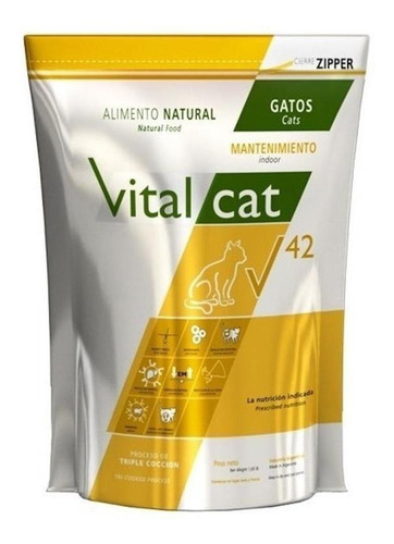 Imagen 1 de 1 de Alimento Vitalcat V 42 Indoor para gato adulto en bolsa de 7.5 kg