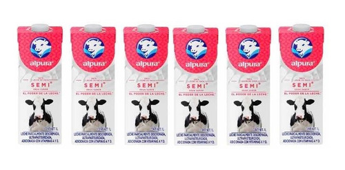 Leche Alpura Semi 1l / Pack 6 Pz