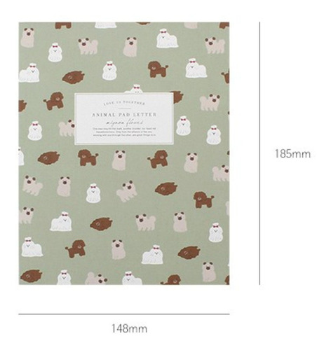 Block Hojas Decoradas Coreanas + Pluma Kawaii + Hojitas