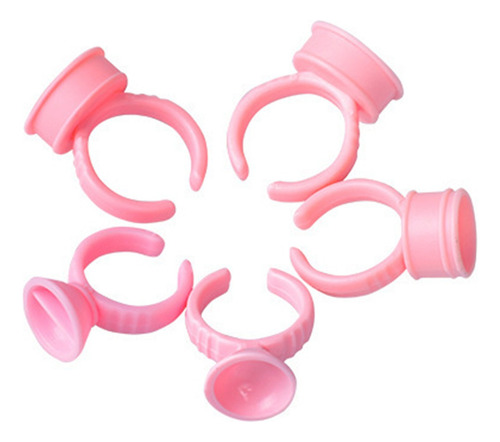Anillo Para Pegamento Pestañas Soporte Ajustable Set F