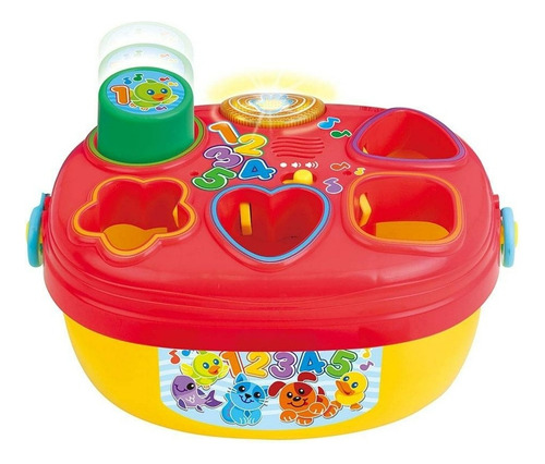 Kidz Time Caja Con Figuras Geométricas Luz Y Sonido Multicolor