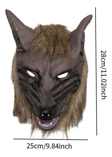 Disfraz De Hombre Lobo De Halloween, Máscara De Lobo Con