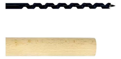 Taladro De SinfĂn, Con Mango De Madera, 10x230 Mm