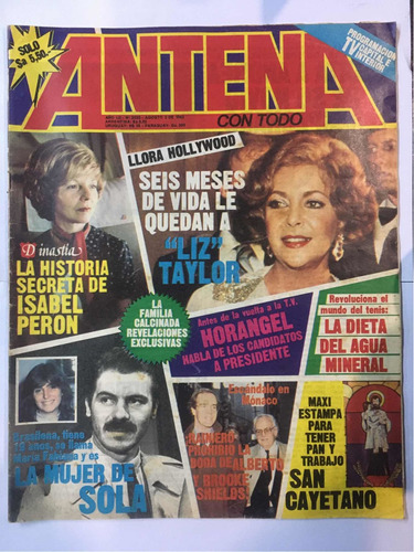 Antena - Nro 2535 - 1983 - Isabel Perón - Roberto Galán
