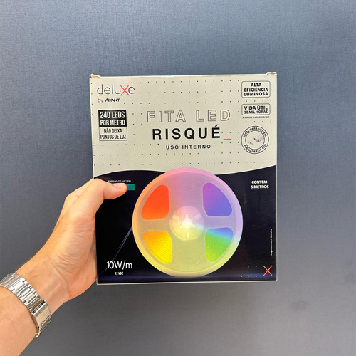 Fita Led 10w Interna Risque Ip20 5m 12v Rgb - Avant