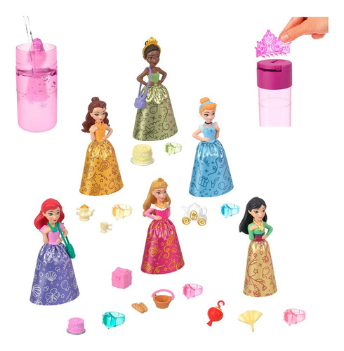 Disney Princesa Muñeca Color Reveal Real Temática Fiesta