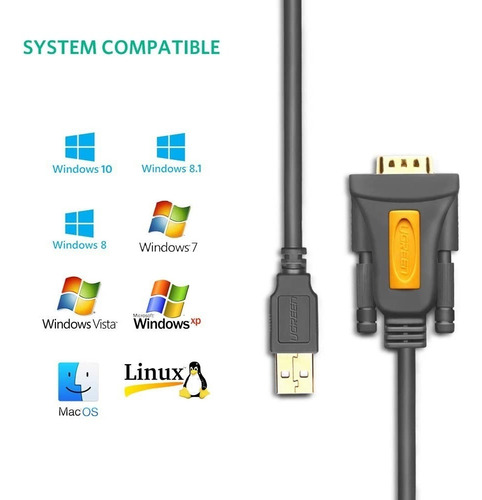 Cable Serial A Usb Convertidor 9 Pines Db9 Rs232 De 3 Metros