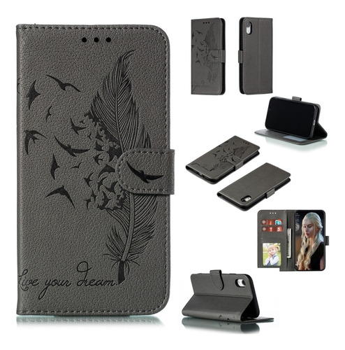 Funda De Piel Con Tarjetero Y Tarjetero Para iPhone XR, Colo
