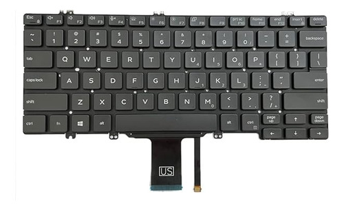 Teclado Dell Latitude 5300 7300 5310 Negro Español