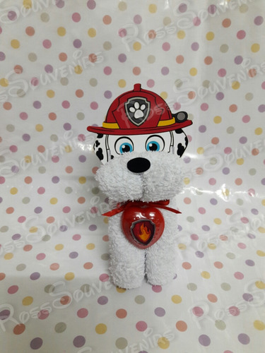 10 Paw Patrols Realizados En Toalla Con Jabón
