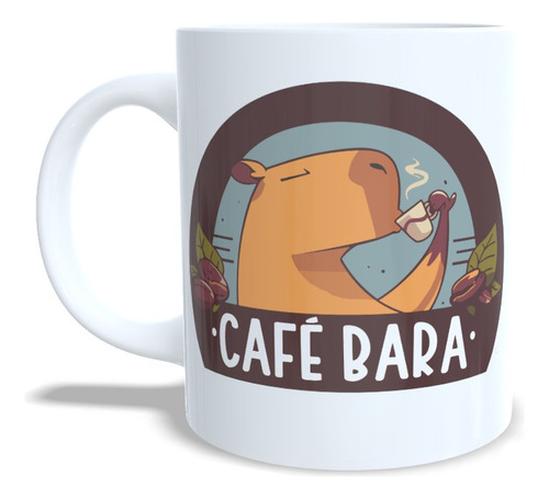 Taza De Ceramica Cafe Bara Carpincho Capibara Coffee
