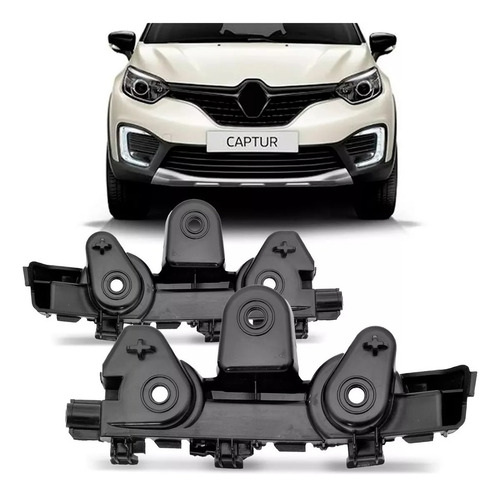 Par Suporte Guia Parachoque Dianteiro Captur 17 18 19 20 21