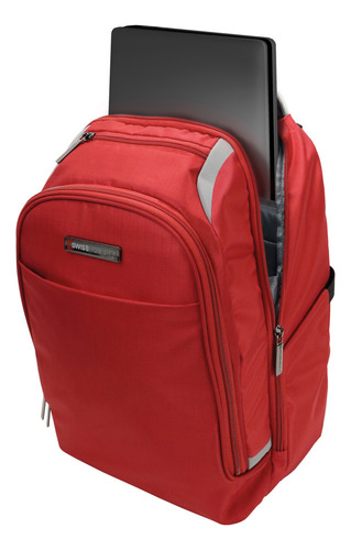 Mochila Swissmobility Zion Para Laptop De 15.6'' Color Rojo