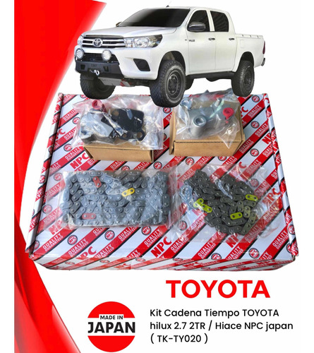 Kit Tiempo Toyota Hilux 2.7 2tr ( Npc Japan ) 15 Piezas