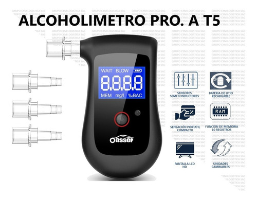 Alcoholimetro Profesional A-t5