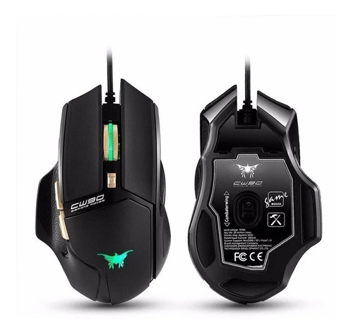 Mouse Gamer Usb Pc Combaterwing 6 Botones Cw-90 3800dpi