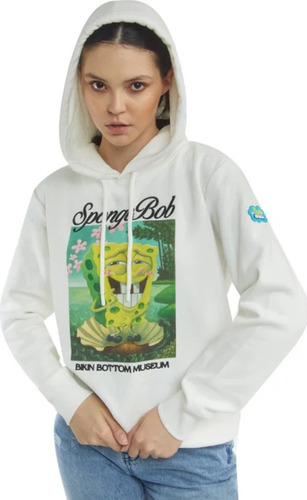 Sudadera Casual Deportiva Ligera Mujer Bob Esponja 1161909