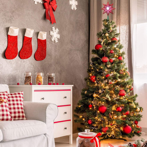 Odeetronic Luces Del Árbol De Navidad Topper, 8in 120v Ul...