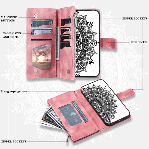 Funda Tipo Libro De Piel Con Tapa Para Tarjetas Tipo Cartera
