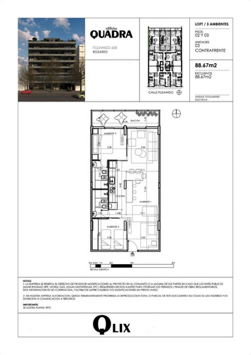 Venta Departamento 2 Dormitorios Rosario