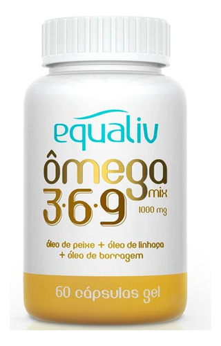 Ômega Mix 3.6.9 1000mg Equaliv Com 60 Caps Sabor Without flavor