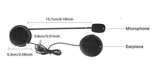 Auriculares Microfono Intercomunicador Repuesto V6 V4 Ejeas