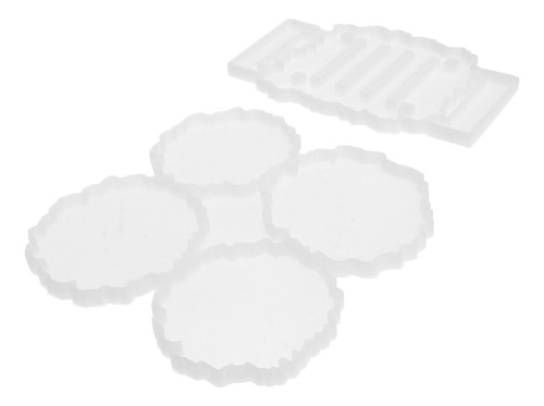 1 Juego De Moldes Para Posavasos De Resina Epoxídica De Sili