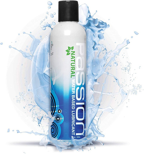 Lubricante Premium Natural Base Agua Passion Water-based 8oz Sabor Sin sabor