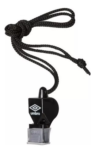 Silbato Umbro Pito Color Negro Deporte Entrenador Futbol