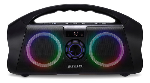 Aiwa Portable Boombox - Altavoz Bluetooth A Prueba De Agua, 