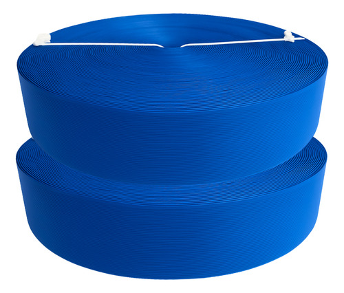 Cinta Rompevientos Plastica Malla Ciclonica Rollo De 20 M2 Ancho 6.3 Cm Color Azul