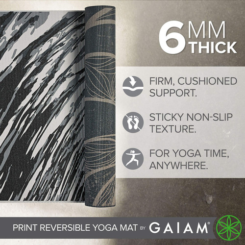Tapete De Yoga Antideslizante 6mm Para Ejercicio 173x61cm