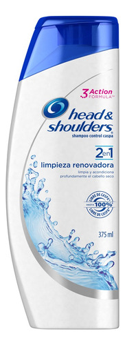 2 Pzs Head & Shoulders Shampoo 2en1 Limpieza Renovadora 375m